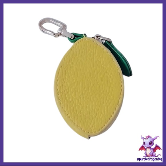 Yellow Lemon-Shaped Keychain/Bag Charm - Picture 1 of 2